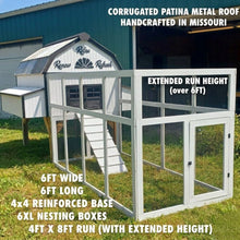 Load image into Gallery viewer, Free Range Premium Handcrafted Dutch Style Gambrel Barndominium/Bunkhouse Chicken Coop &amp; Enclosed Run Options
