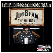 Load image into Gallery viewer, Jim Beam Deluxe Gun Concealment Flag Wall Art
