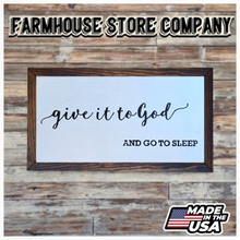 Load image into Gallery viewer, Give It To God Deluxe Handgun Concealment Wall Art
