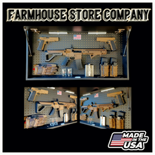 Load image into Gallery viewer, Large Charred Deluxe Pick Your Design 2nd Amendment, Military Branches, Patriotic American Gun Concealment Flag Wall Art 2.0
