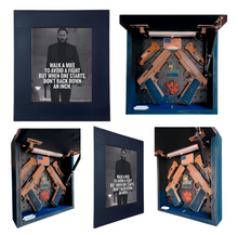 Load image into Gallery viewer, John Wick Don&#39;t Back Down Deluxe Gun Concealment Picture Frame
