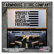 Load image into Gallery viewer, Gun Concealment Flag Deluxe Wall Art Charred WSGF Flag Design
