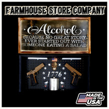 Load image into Gallery viewer, Alcohol Deluxe Gun Concealment Flag Wall Art

