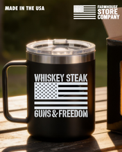 Load image into Gallery viewer, NO F*CKS GIVEN BFM 12oz PATRIOTIC MUG
