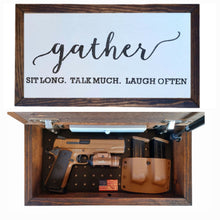 Load image into Gallery viewer, Gather Deluxe Handgun Concealment Wall Art
