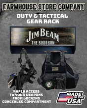 Load image into Gallery viewer, Deluxe Jim Beam Tactical  Duty Gear Rack With Gun Concealment
