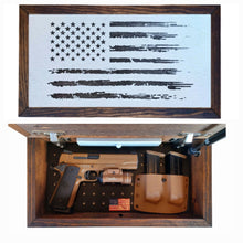 Load image into Gallery viewer, American Flag Deluxe Handgun Concealment Wall Art

