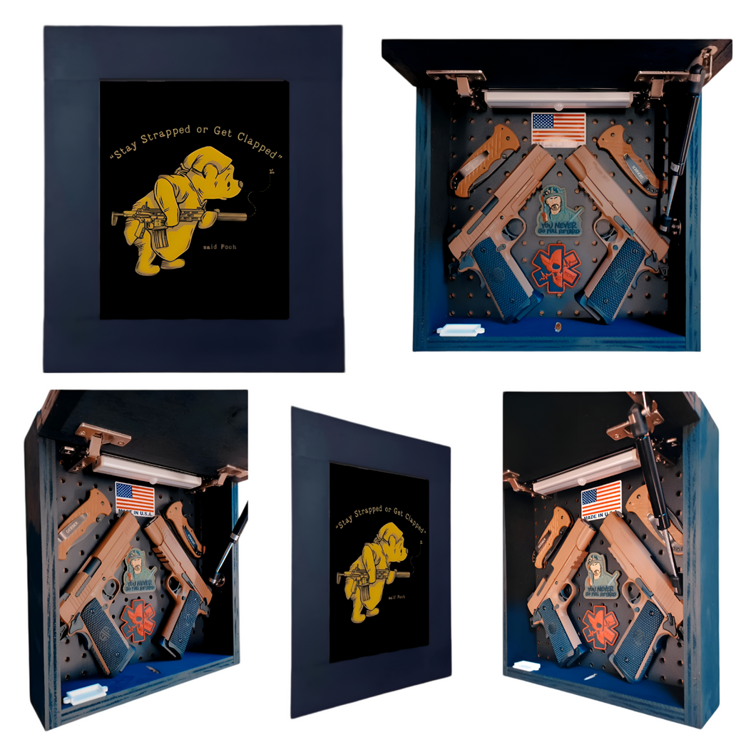 Stay Strapped Deluxe Gun Concealment Picture Frame