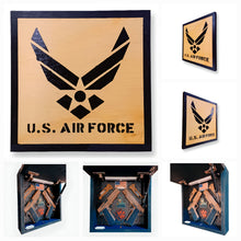 Load image into Gallery viewer, US Air Force Deluxe Handgun Concealment Wall Art
