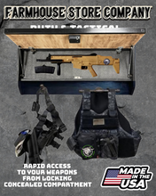 Load image into Gallery viewer, Deluxe Thin Green Line Flag Tactical Duty Gear Rack With Gun Concealment
