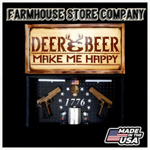 Load image into Gallery viewer, Deer &amp; Beer Deluxe Gun Concealment Flag Wall Art
