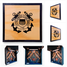 Load image into Gallery viewer, US Coast Guard Deluxe Handgun Concealment Wall Art
