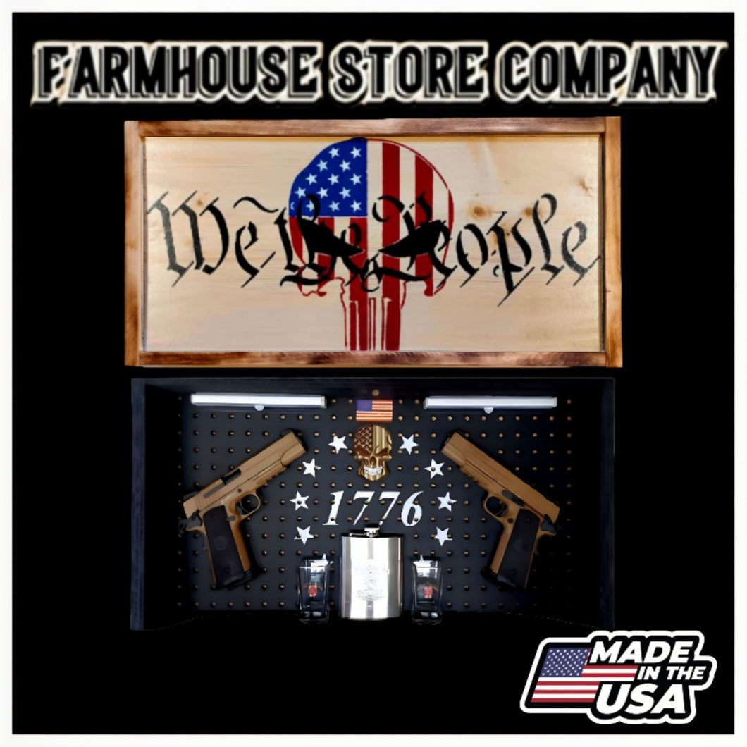 Punisher American Flag Concealment Wall Art
