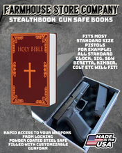 Load image into Gallery viewer, Gun Safe Book Red Bible Design Tactical StealthBook

