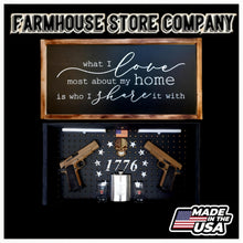 Load image into Gallery viewer, Deluxe What I Love Handgun Concealment Wall Art
