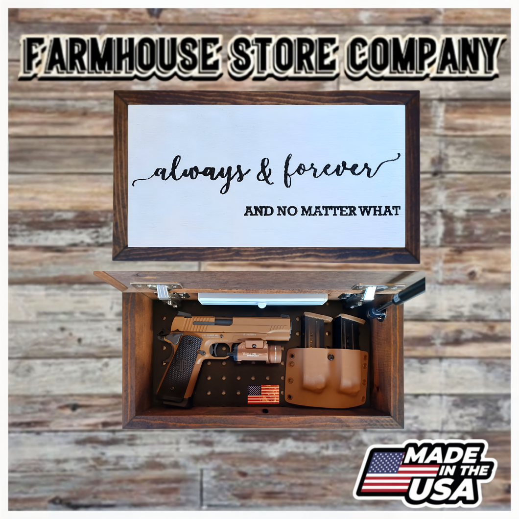 Always & Forever Deluxe Handgun Concealment Wall Art