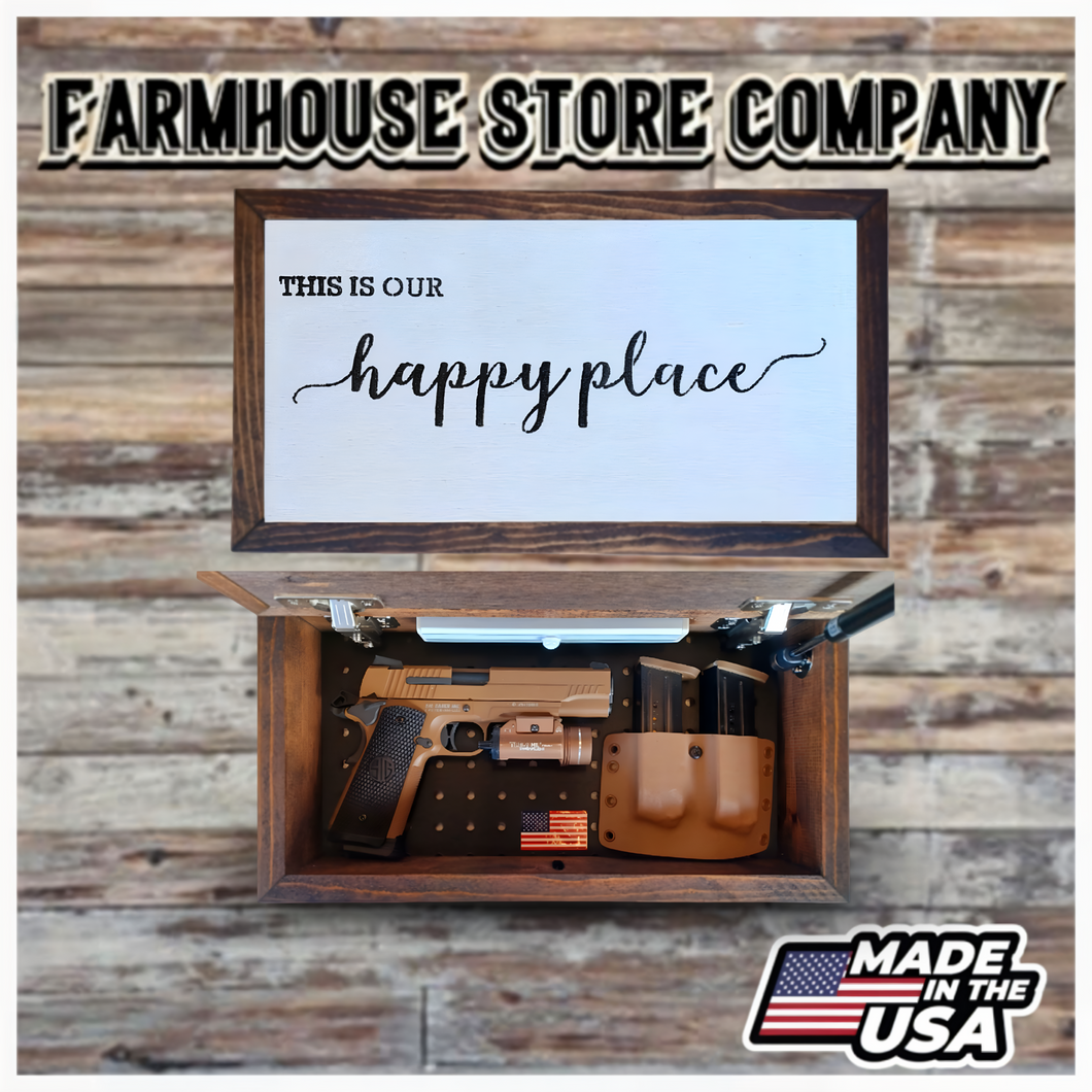 Happy Place Deluxe Handgun Concealment Wall Art