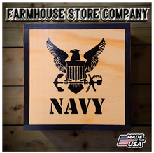 Load image into Gallery viewer, US Navy Deluxe Handgun Concealment Wall Art
