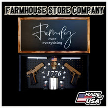 Load image into Gallery viewer, Deluxe Family Over Everything Handgun Concealment Wall Art
