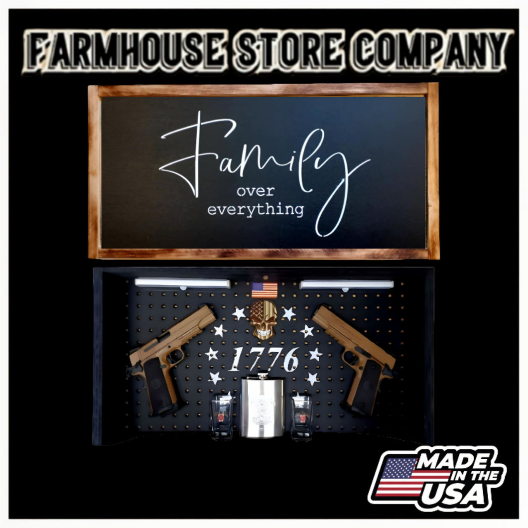Deluxe Family Over Everything Handgun Concealment Wall Art