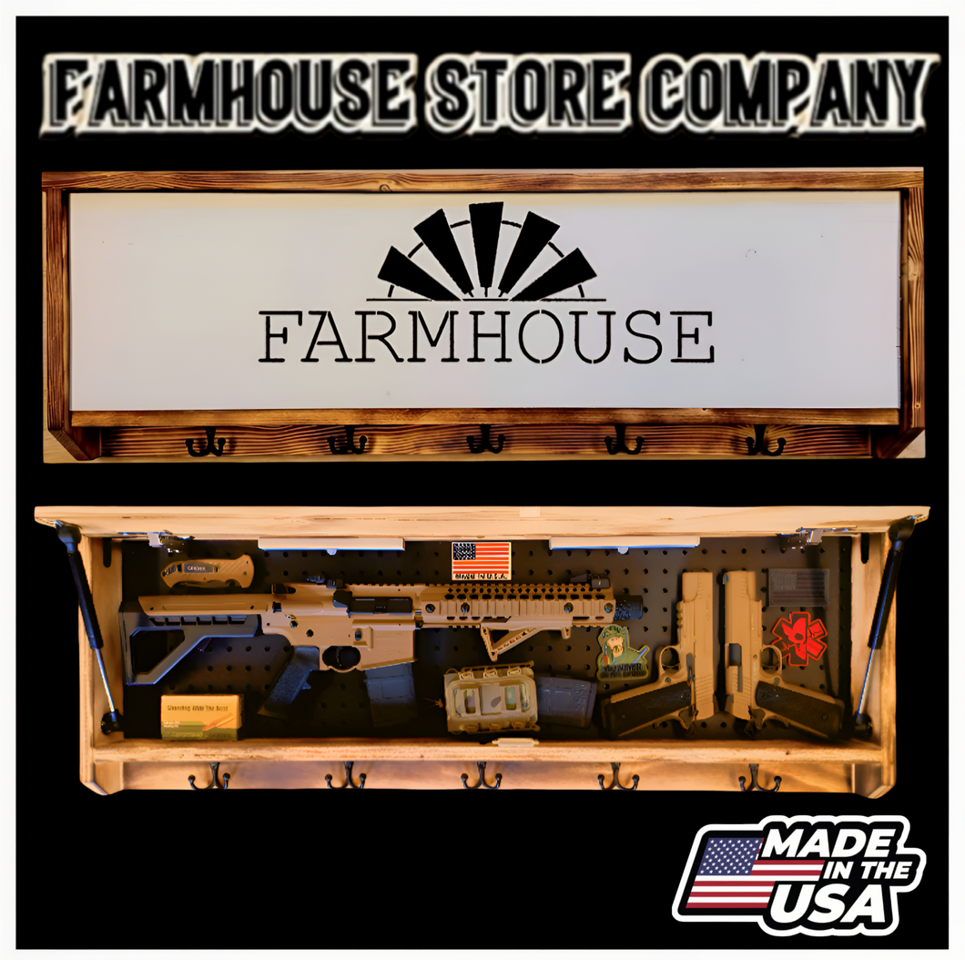 Farmhouse Windmill Concealment Coat Rack 2.0