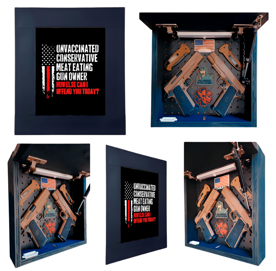 Unvaccinated Deluxe Gun Concealment Picture Frame