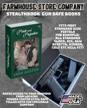 Load image into Gallery viewer, Gun Safe Book Pride &amp; Prejudice Design Tactical StealthBook
