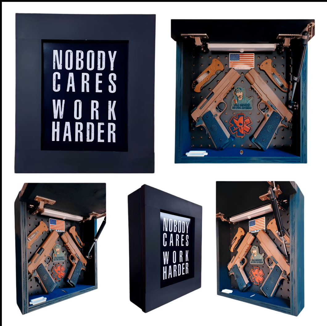 Nobody Cares Deluxe Gun Concealment Picture Frame