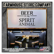 Load image into Gallery viewer, Gun Concealment Flag Deluxe Wall Art Charred Come &amp; Spirit Animal Design
