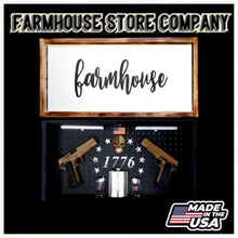 Load image into Gallery viewer, Farmhouse Deluxe Gun Concealment Flag Wall Art
