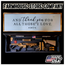 Load image into Gallery viewer, Thank You Long Rifle Gun Concealment Flag Wall Art
