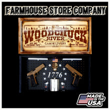 Load image into Gallery viewer, Woodchuck River Deluxe Gun Concealment Flag Wall Art
