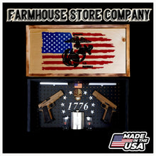 Load image into Gallery viewer, Marines American Flag Concealment Wall Art
