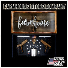 Load image into Gallery viewer, Farmhouse Deluxe Gun Concealment Flag Wall Art
