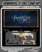 Load image into Gallery viewer, Gun Concealment Flag Deluxe Wall Art Charred Black Favorite Design
