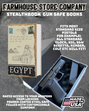 Load image into Gallery viewer, Gun Safe Book Egypt Design Tactical StealthBook
