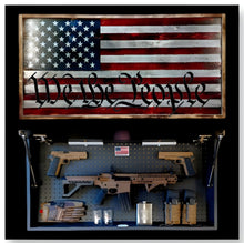 Load image into Gallery viewer, Large Charred Deluxe Pick Your Design 2nd Amendment, Military Branches, Patriotic American Gun Concealment Flag Wall Art 2.0
