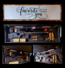 Load image into Gallery viewer, Large Favorite Place Gun Concealment Wall Art
