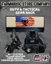 Load image into Gallery viewer, Deluxe Army Flag Tactical  Duty Gear Rack With Gun Concealment
