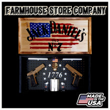 Load image into Gallery viewer, Jack Daniel&#39;s American Flag Concealment Wall Art
