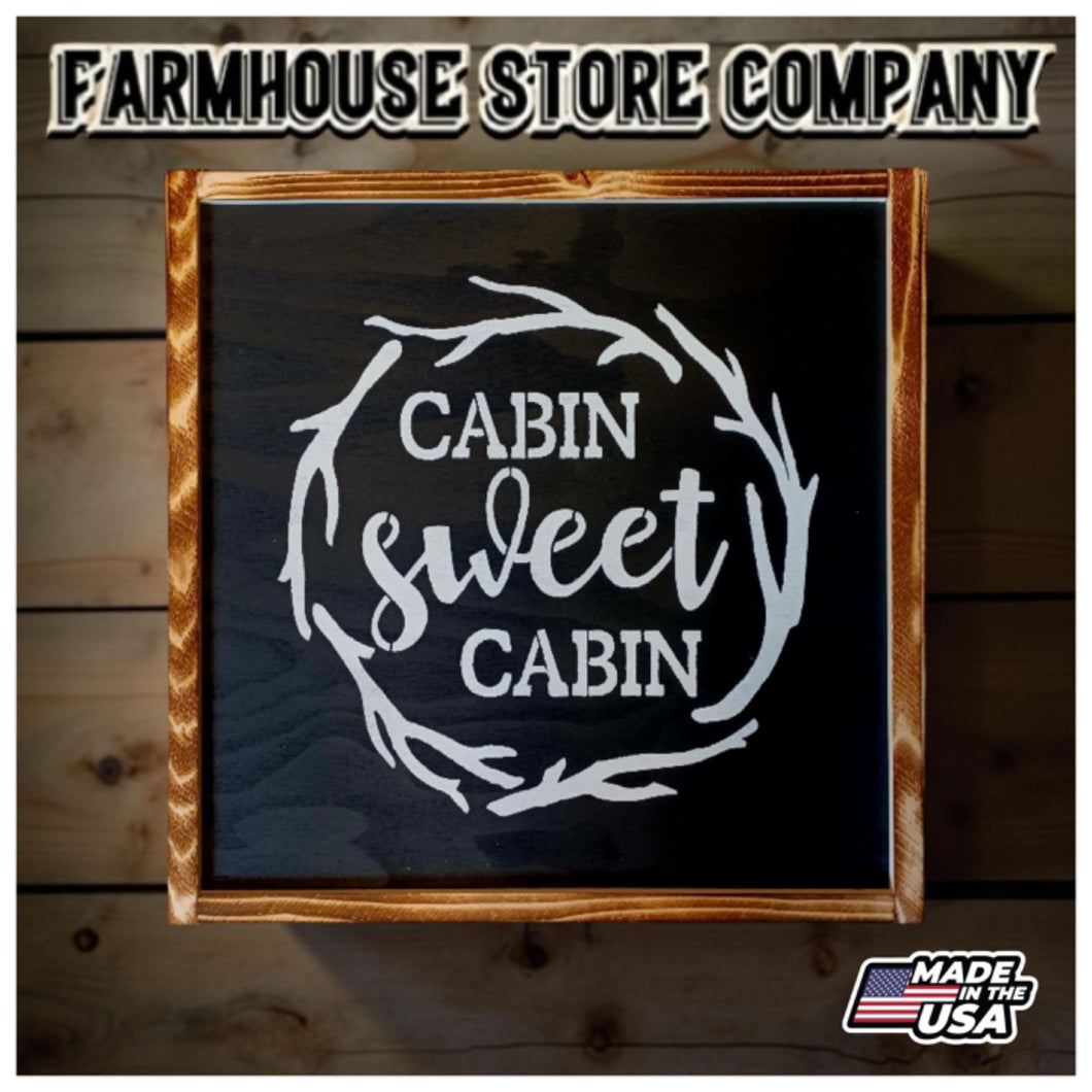 Cabin Sweet Cabin Deluxe Handgun Concealment Wall Art