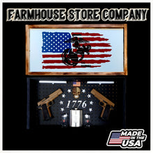 Load image into Gallery viewer, Marines Deluxe Gun Concealment Flag Wall Art
