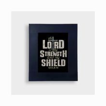 Load image into Gallery viewer, The Lord Is My Strength &amp; Shield Deluxe Gun Concealment Picture Frame
