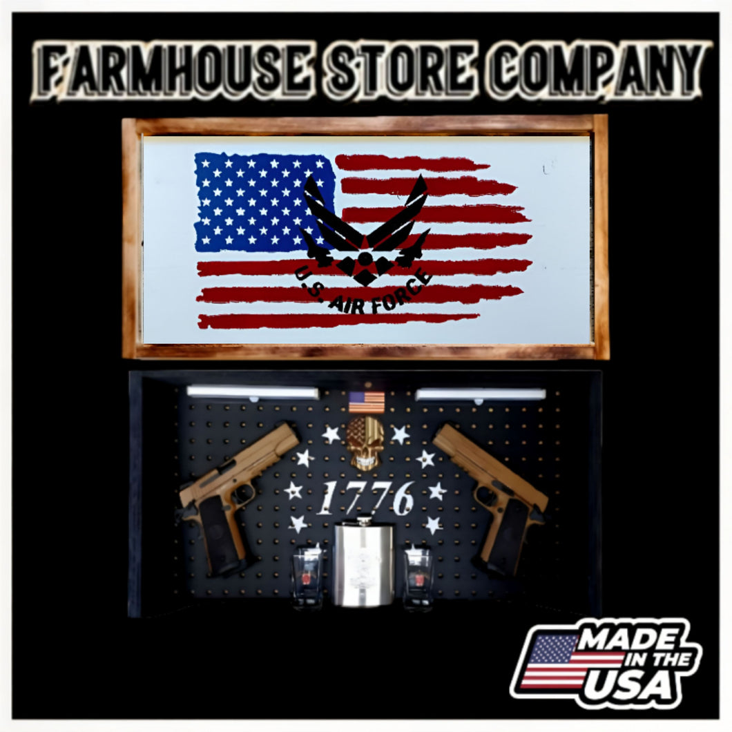 Air Force Deluxe Gun Concealment Flag Wall Art