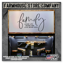 Load image into Gallery viewer, Gun Concealment Flag Deluxe Wall Art Charred White family Design
