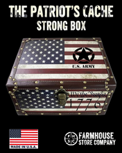 Load image into Gallery viewer, The Patriot's Cache Strong Box Old Glory &amp; US Army Design

