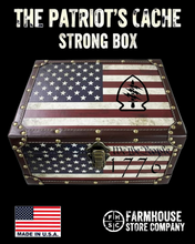 Load image into Gallery viewer, The Patriot's Cache Strong Box Old Glory &amp; Special Forces Design
