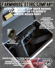 Load image into Gallery viewer, Gun Safe Book Route 66 Design Tactical StealthBook
