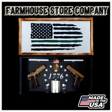 Load image into Gallery viewer, Thin Green Line Deluxe Gun Concealment Flag Wall Art
